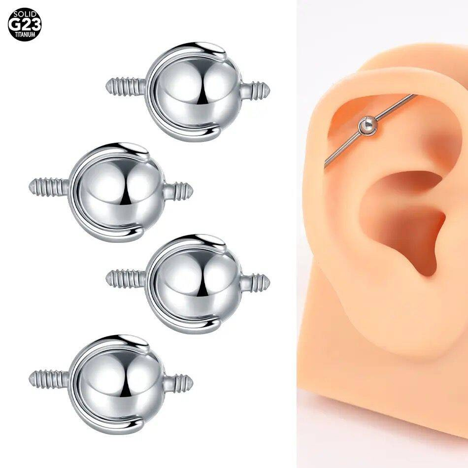 Body Jewelry Replacement Ball - 1 buah 16G/14G 4/5mm industri tindik