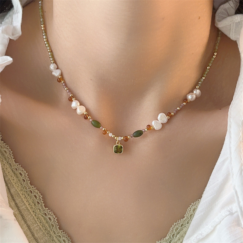 Body Jewelry Necklace - Kalung Mutiara Baroque Air Tawar Alami