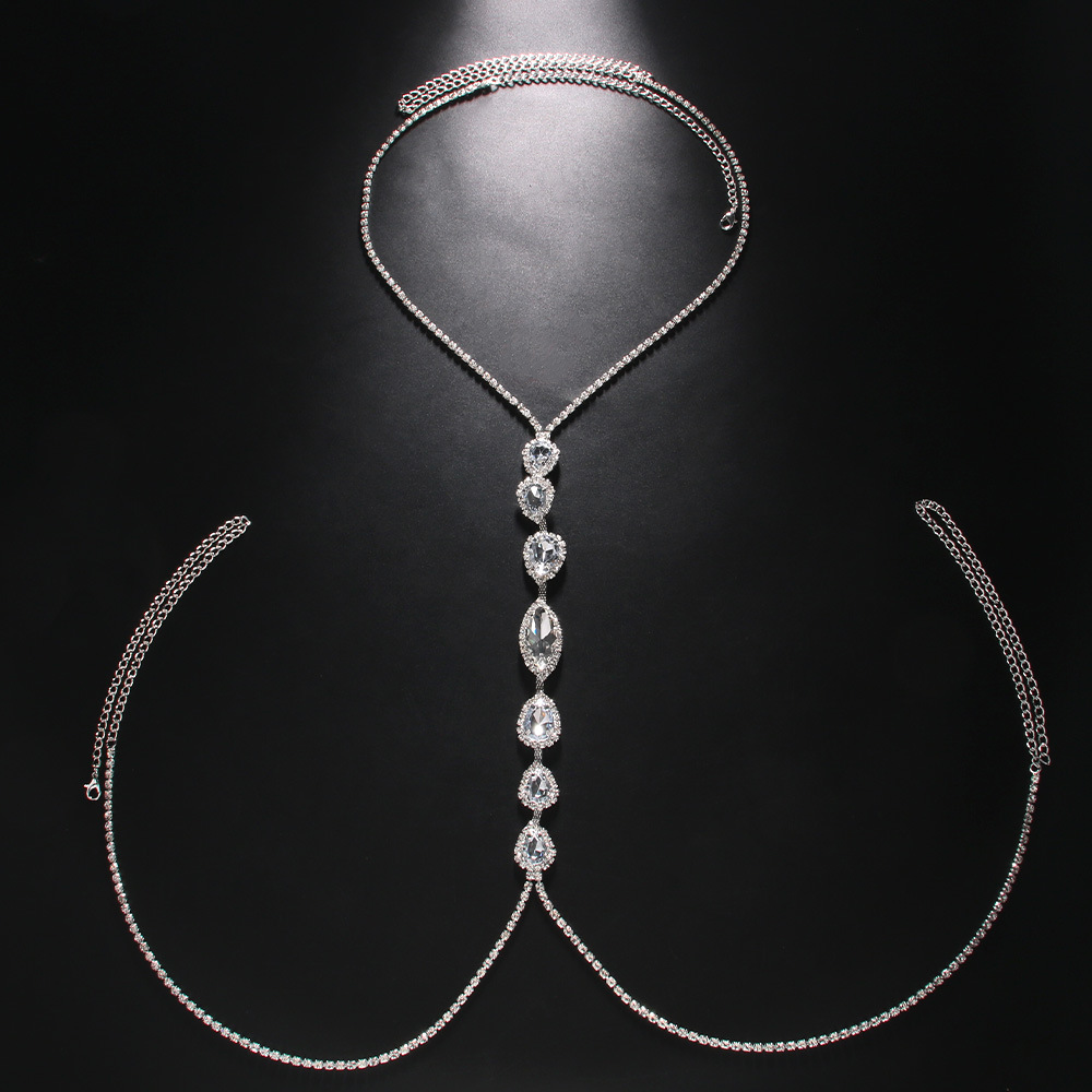 Rantai dada kalung tetesan air - Body Jewelry Necklace ulasan dan harga
