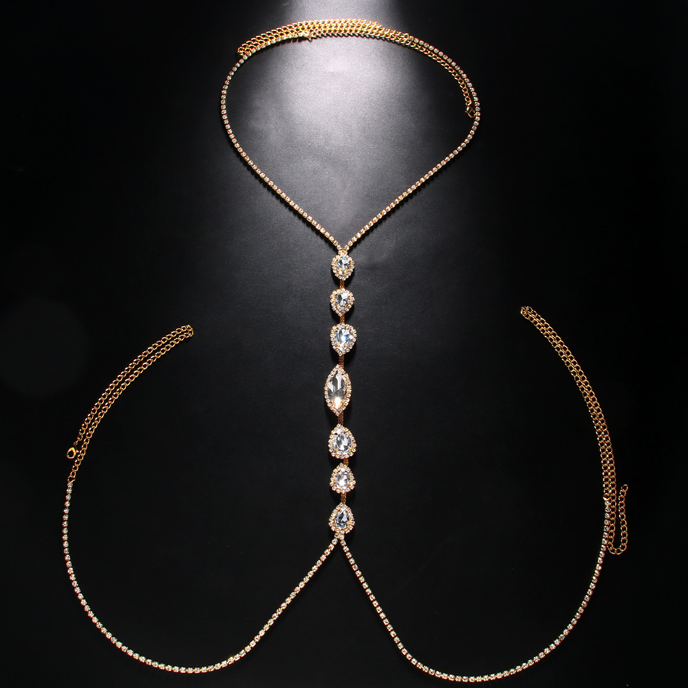 Rantai dada kalung tetesan air - Body Jewelry Necklace ulasan dan harga