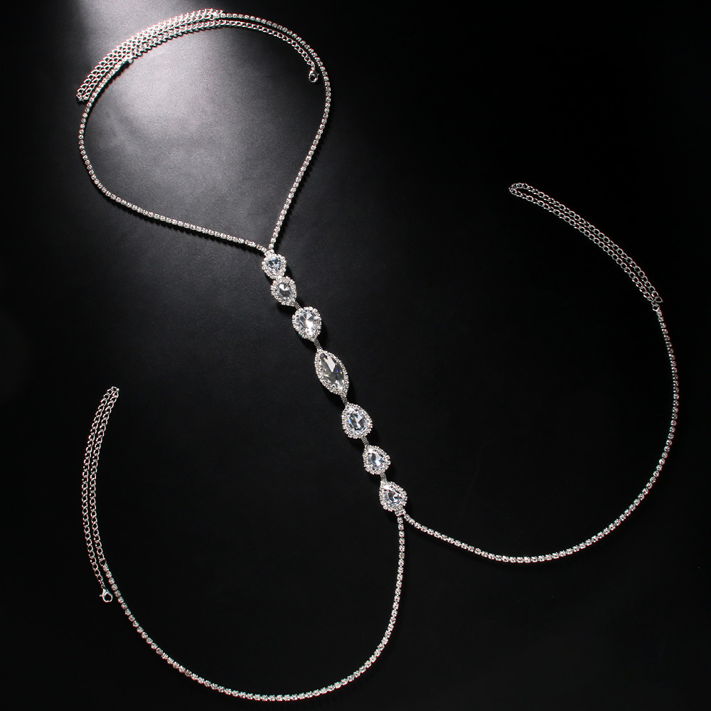 Rantai dada kalung tetesan air - Body Jewelry Necklace ulasan dan harga