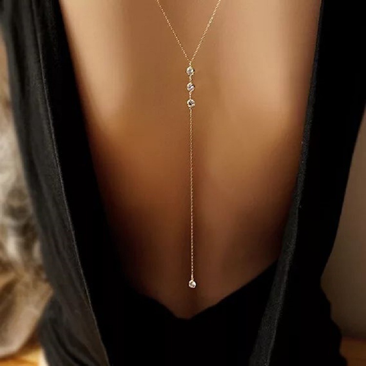 Kalung Rantai Punggung Wanita  - Body Jewelry For You ulasan dan harga