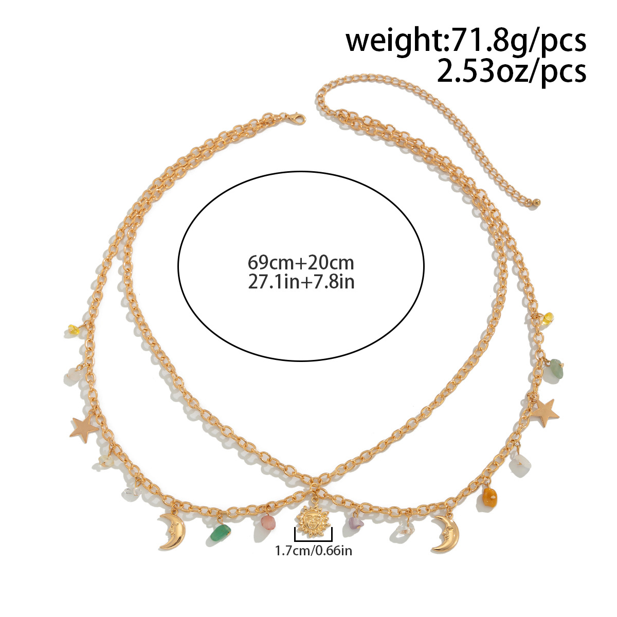 Boho Bintang Bulan Matahari Li - Body Jewelry For You ulasan dan harga