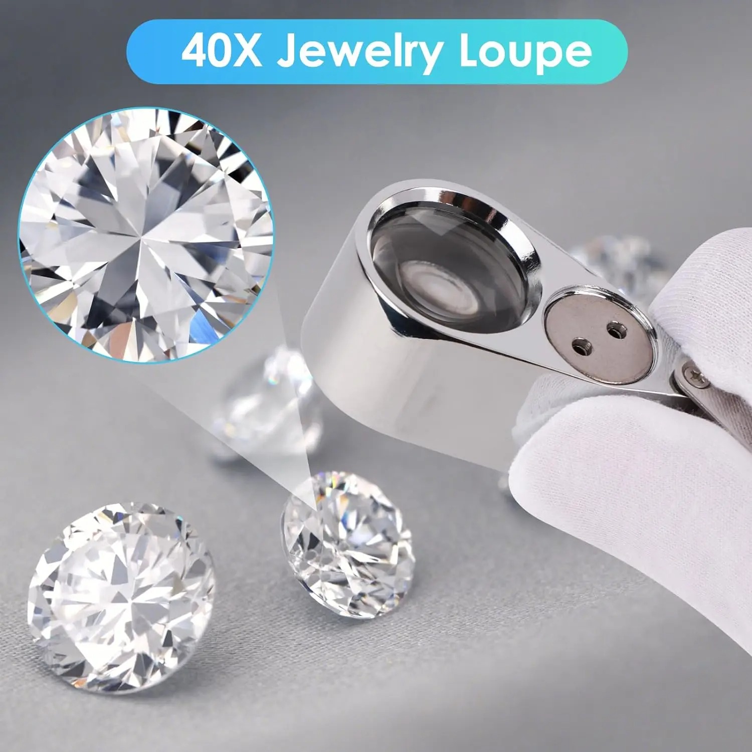 Pembesar Kaca Optik 40X dengan - Body Jewelry Repair ulasan dan harga